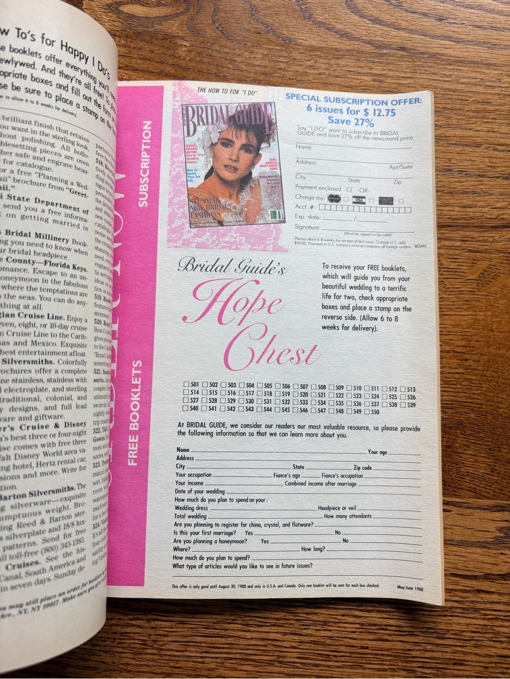 Bridal Guide Magazine May/June 1988 - Picture 7 of 12